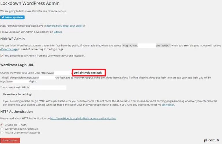 WordPress “wp-admin” ve “wp-login” Admin Giriş Sayfası URL Değiştirme ...